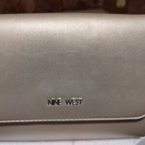 9 WEST CHAMPAGNE GOLD MINI HANDBAG